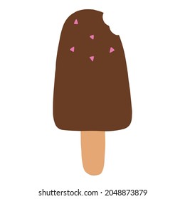 vector illustration of ice cream on a white background, isolated. icon