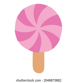 vector illustration of ice cream on a white background, isolated. icon