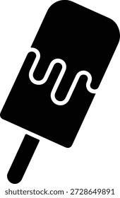 Ilustración vectorial de un ícono de helado de helado