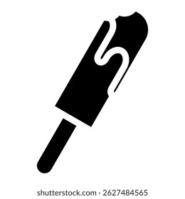 vector illustration of ice cream. Silhouette of ice cream. ice cream icon isolated