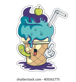 Vector illustration of ice cream.
Stephen, cartoon, EPS 10