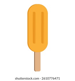 Vector illustration of ice cream with stick on white background, various kinds of ice cream with various flavors.