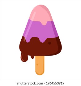 Vector illustration of ice cream with various flavors, food and culinary themes, suitable for advertising of food products