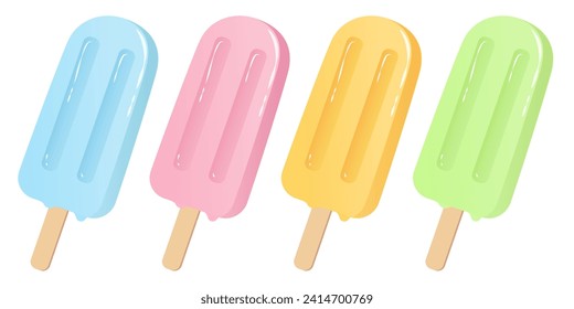 Vector illustration of ice lolly