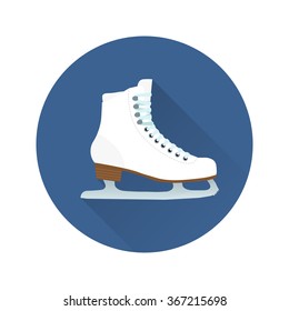 Vector illustration ice skate