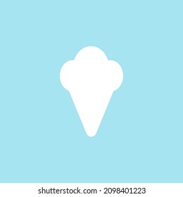 vector illustration of the ice symbol on a blue background