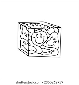 vector illustration of ice unique concept
