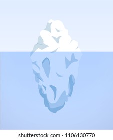 Vector illustration of iceberg