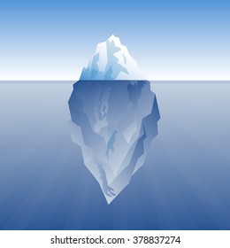 vector illustration of iceberg