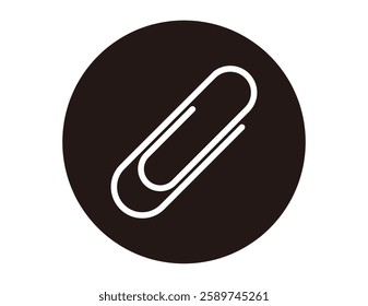 Vector illustration of clip.　Simple icon.