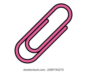 Vector illustration of clip.　Simple icon.