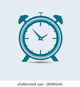  Vector illustration  icon alarm clock 