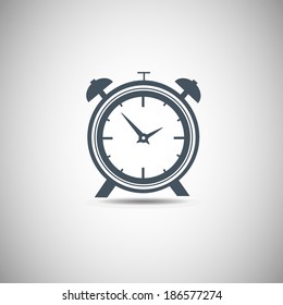 Vector illustration icon alarm clock 