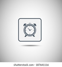 Vector illustration icon alarm clock 