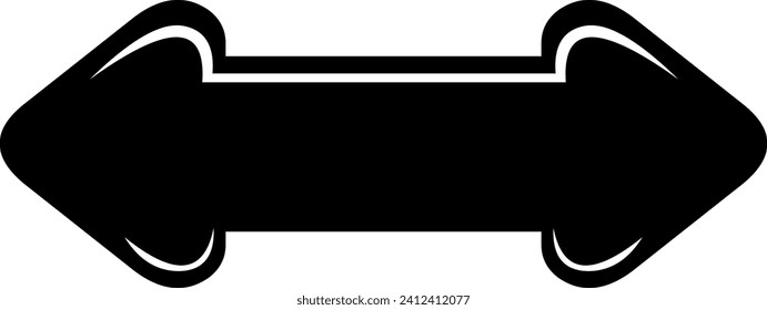 vector illustration icon arrow double side indicating right and left