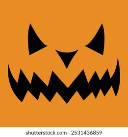 Icono de Ilustración vectorial fondo jack o linterna cara de miedo Halloween diseño de Plantilla