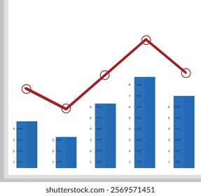 vector illustration icon bar graph