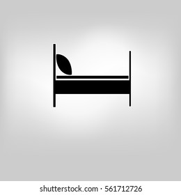 vector illustration of icon bed rest sleep o
