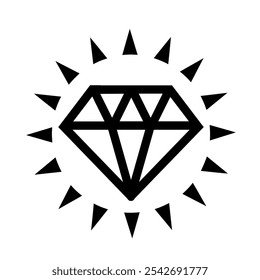 Vector illustration, icon, brilliant logo. Isolated on a white background.