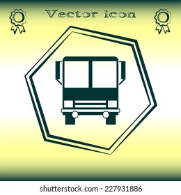 Vector illustration of icon bus 