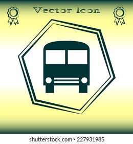 Vector illustration of icon bus 