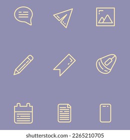 Arte simple del símbolo del vector de iconos