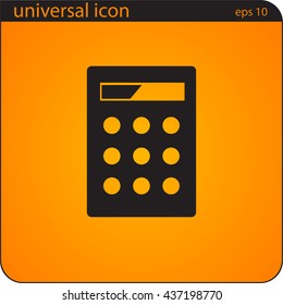 vector illustration icon calculator