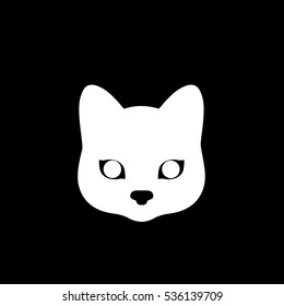vector illustration of icon cat
