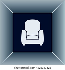 Vector illustration of icon chair