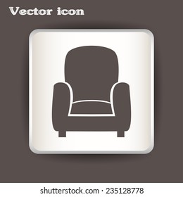 Vector illustration of icon chair