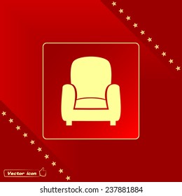 Vector illustration of icon chair