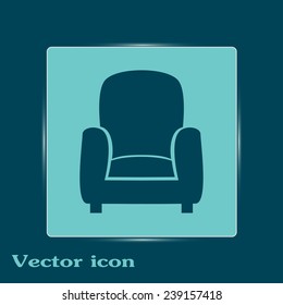 Vector illustration of icon chair