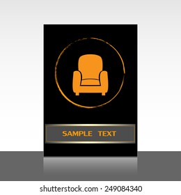 Vector illustration of icon chair