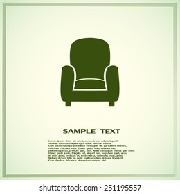 Vector illustration of icon chair