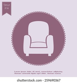 Vector illustration of icon chair