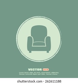 Vector illustration of icon chair