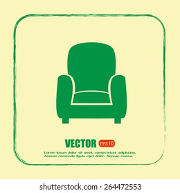 Vector illustration of icon chair