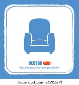 Vector illustration of icon chair