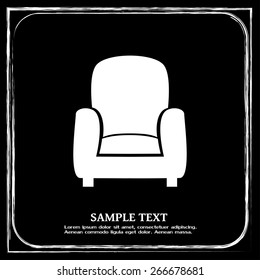 Vector illustration of icon chair