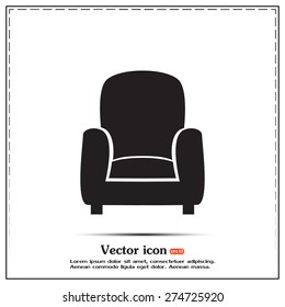 Vector illustration of icon chair