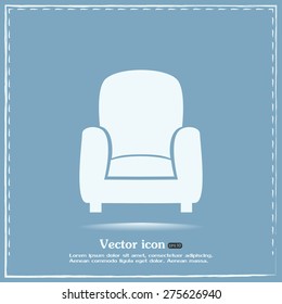 Vector illustration of icon chair