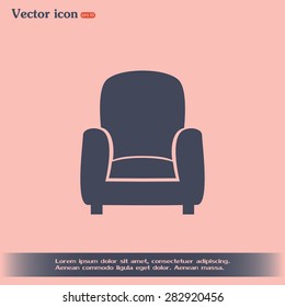 Vector illustration of icon chair