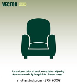 Vector illustration of icon chair