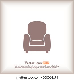 Vector illustration of icon chair