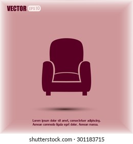 Vector illustration of icon chair