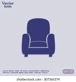 Vector illustration of icon chair