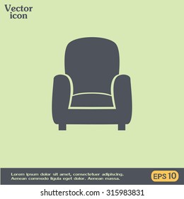 Vector illustration of icon chair
