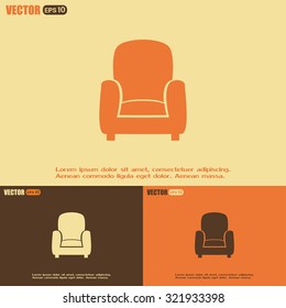 Vector illustration of icon chair