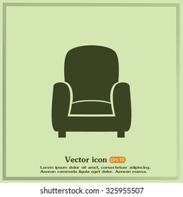 Vector illustration of icon chair