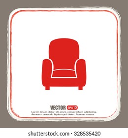 Vector illustration of icon chair